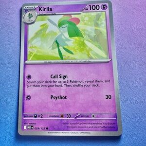 kirlia - 059/132 (common) — pokemon: mega evolutions